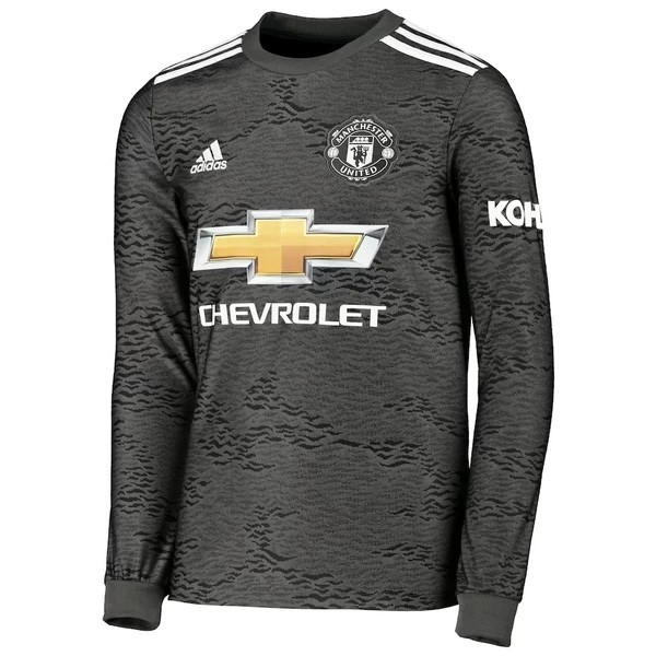 Tailandia Camiseta Manchester United 2ª ML 2020/21 Negro